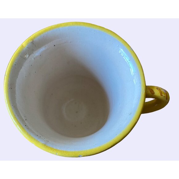 Flat Cup & Saucer Set with hand painted Flowers - Picture 3 of 12